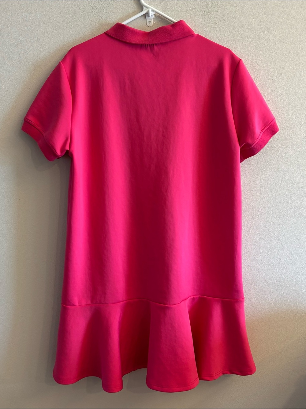SSYS Margaret Drop Waist Collared Scuba Dress features a vibrant hot pink XL - Picture 4 of 10